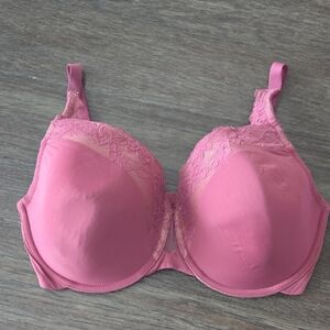 Warner's Lace Detail Bra - Mauve